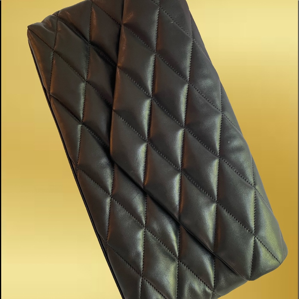 Saint Laurent • Large • Rectangular • Quilted • Foldover Clutch • BRAND NEW